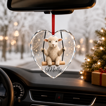 Animal Glass Ornament Sheep