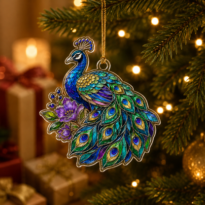 Bird With Flower Peacock