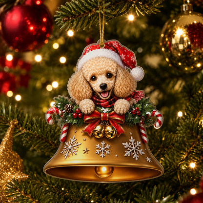 Dog Christmas Bell Poodle