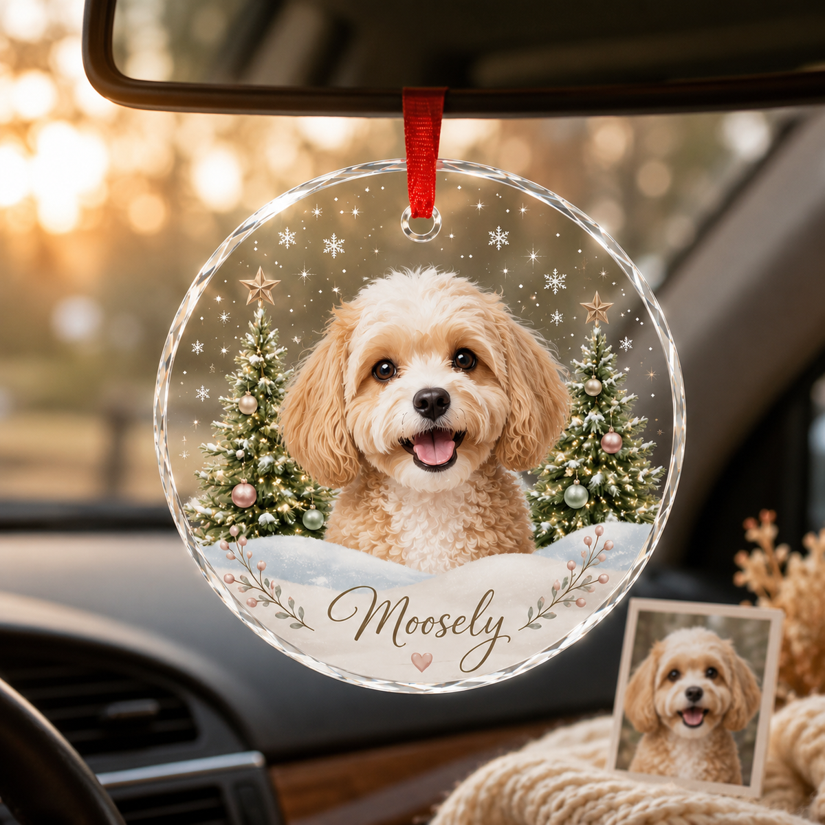 Custom Photo Dog Xmas Style 18