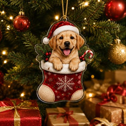 Dog Christmas Socks Golden Retriever