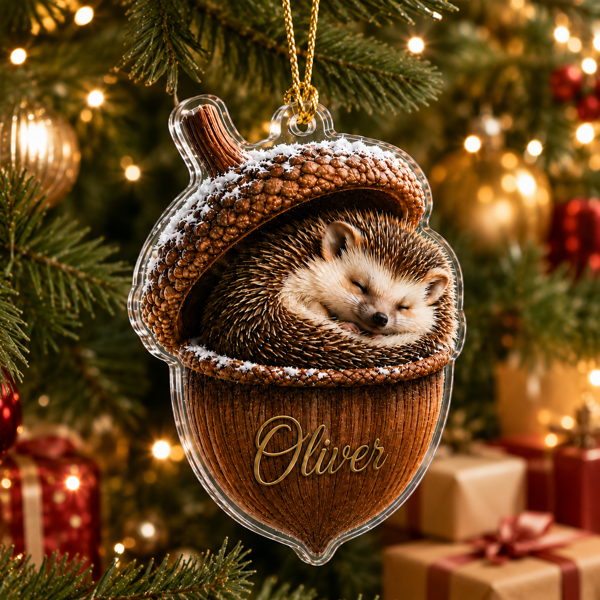 Animal Tree Decor Acrylic Hedgehog