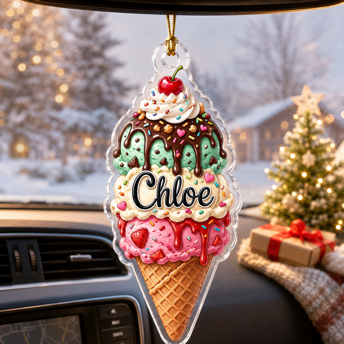 Custom Dessert Ice Cream Cone Acrylic