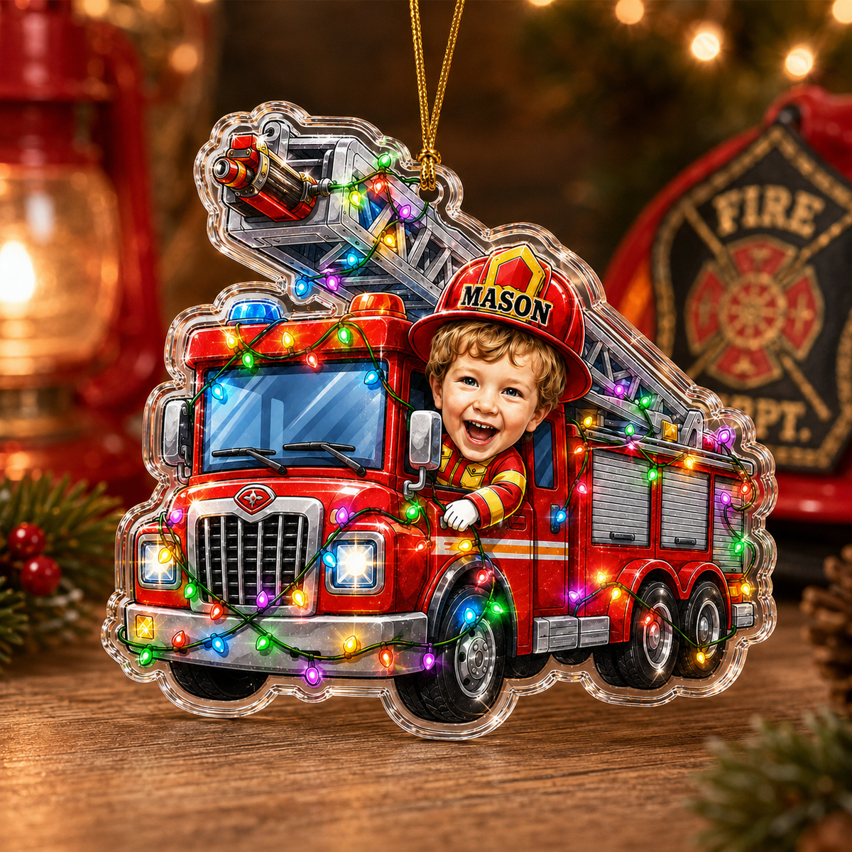 Christmas Fire Truck Noah