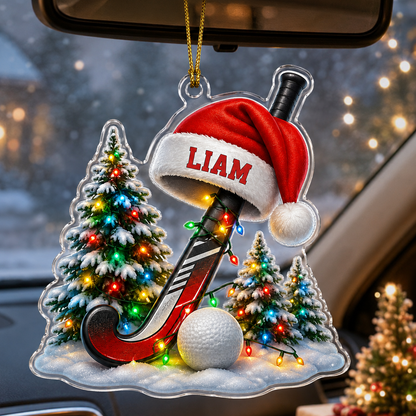 Custom Sports Christmas Acrylic - Field Hockey
