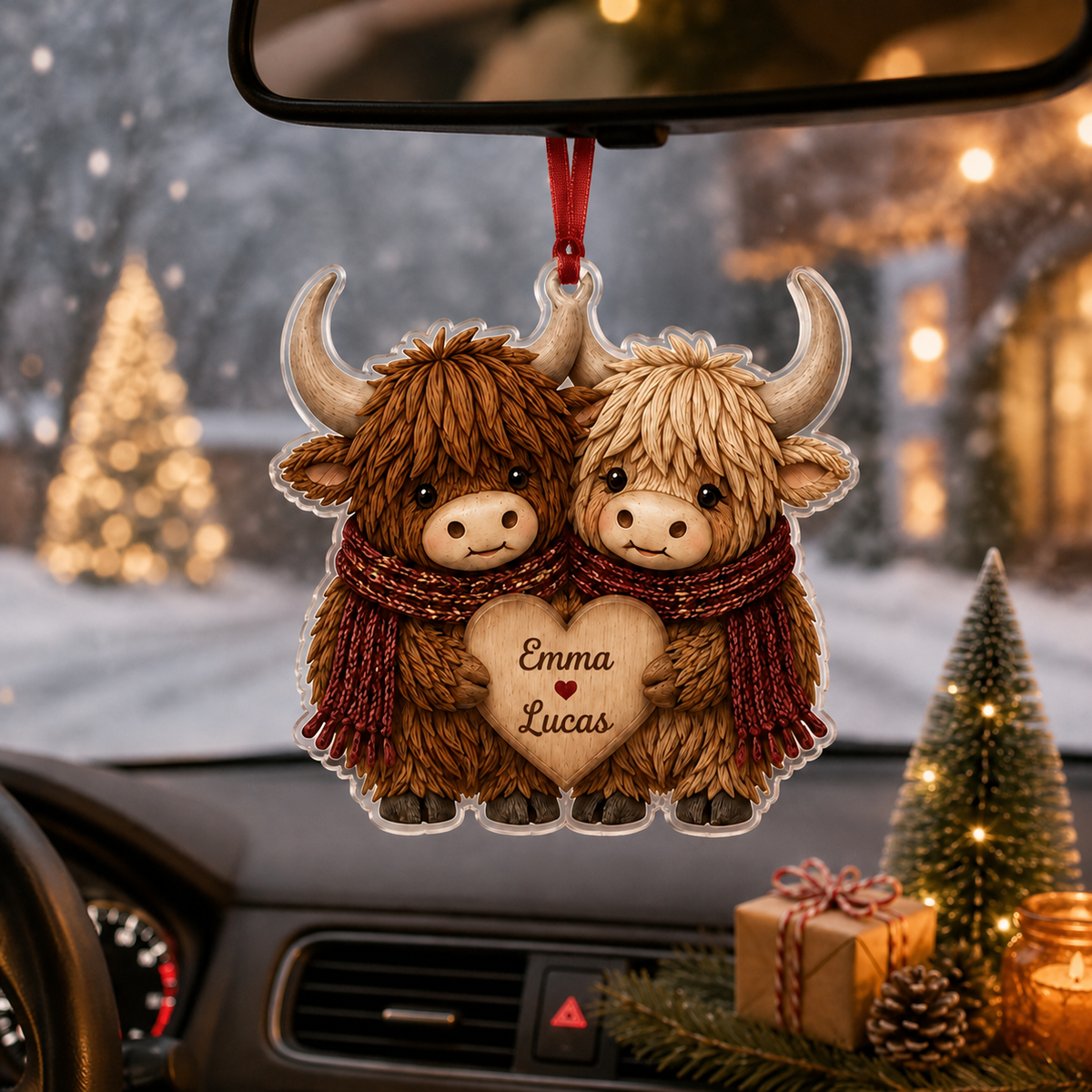 Couple Animal Higland Cow