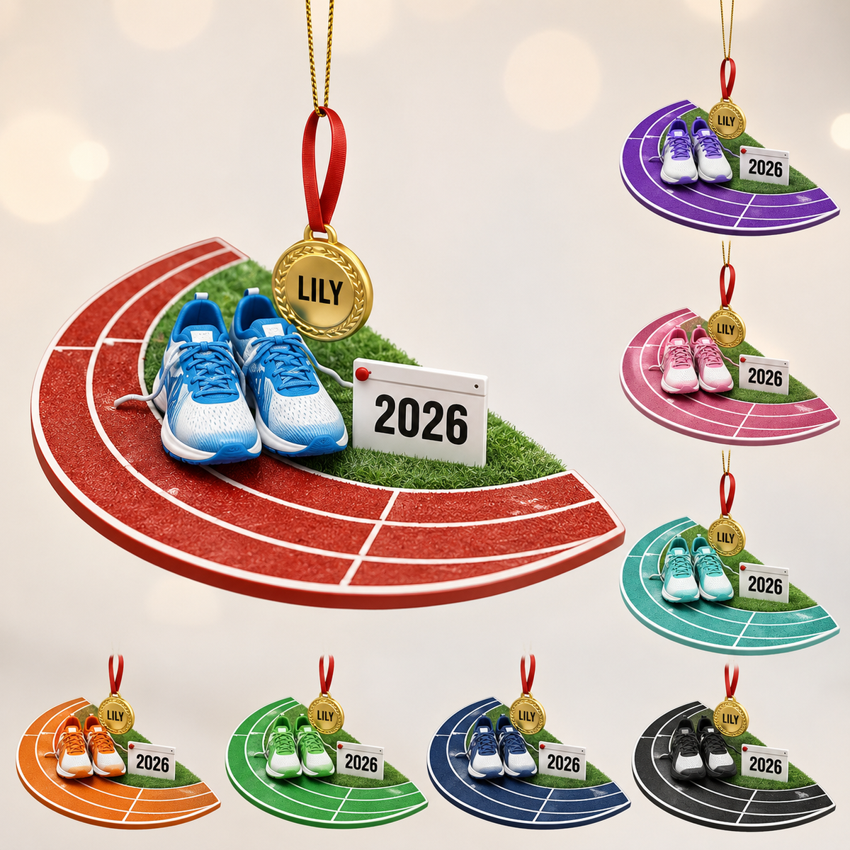 Custom Runner Acrylic - Track Medal and Shoes