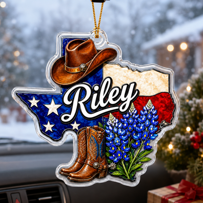 Personalized Boost Texas Bluebonnet Acrylic