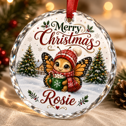 Christmas Glass Animal Butterfly