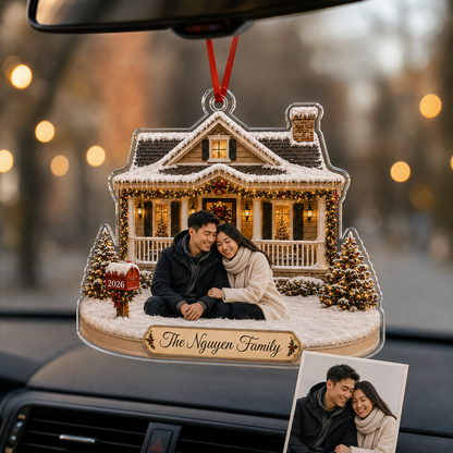 Family Photo Winter House