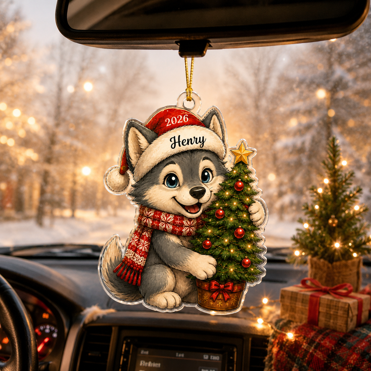Animal Chrismas Wolf
