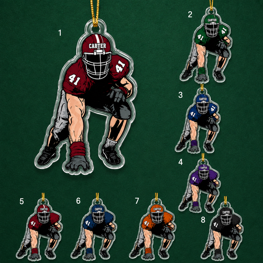 American Football Custome Name Acrylic Style 15
