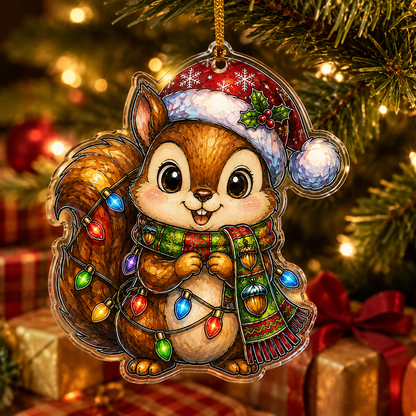 Animal With Christmas Led Squirrel