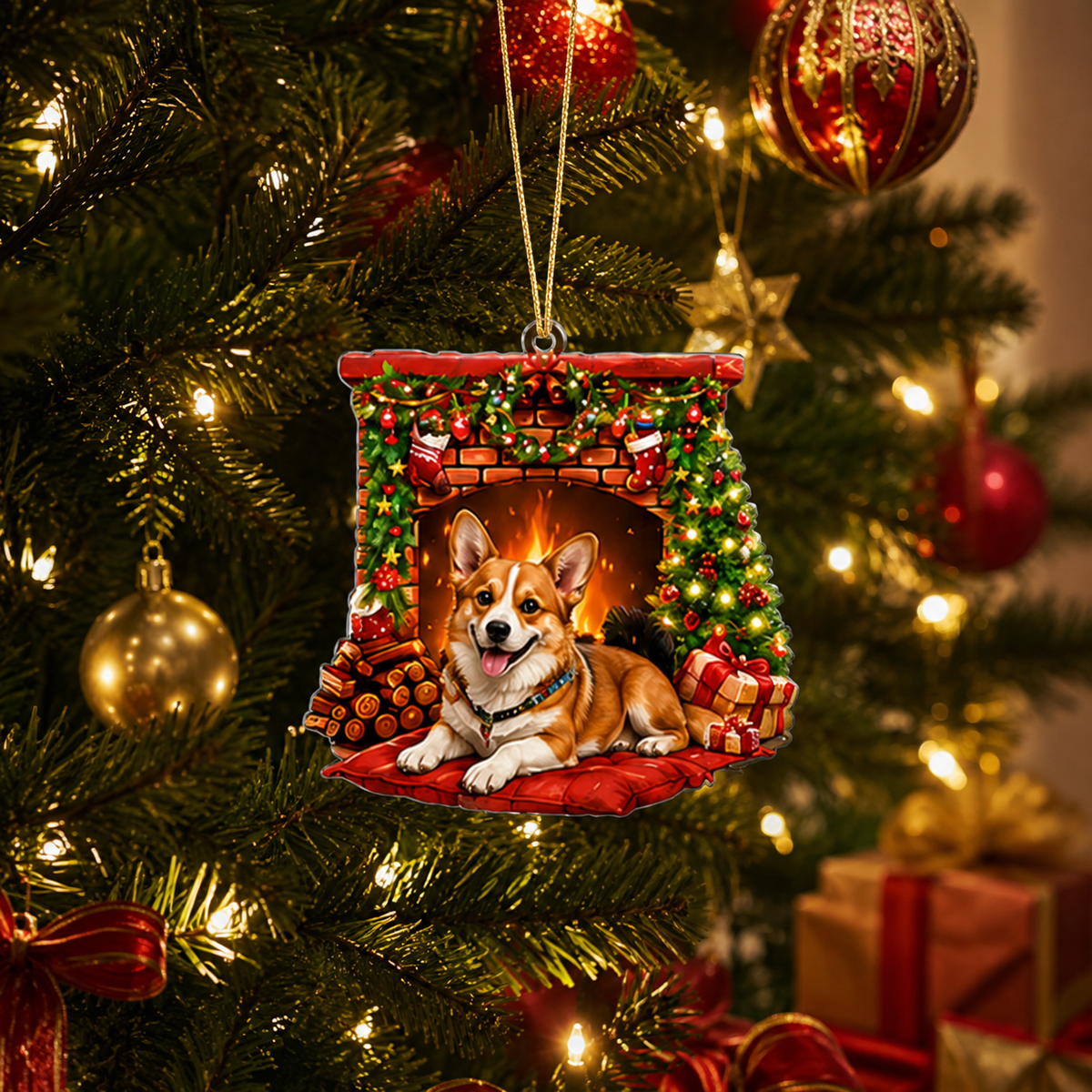 Dog Christmas Tree Corgi