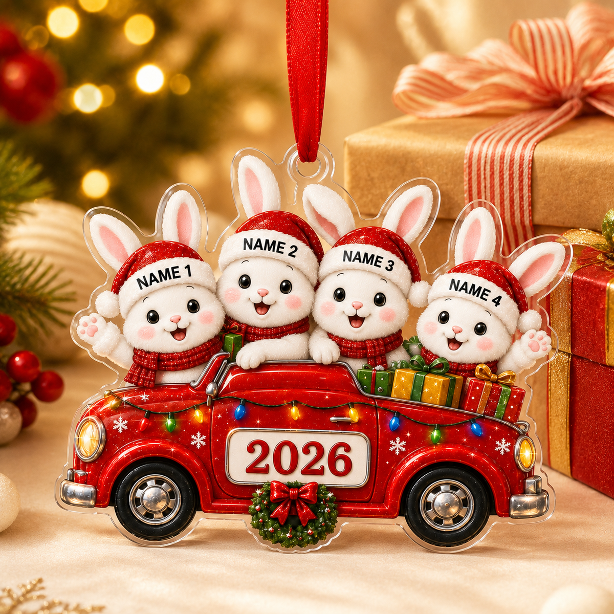 Custom Family Animal Car Rabbit