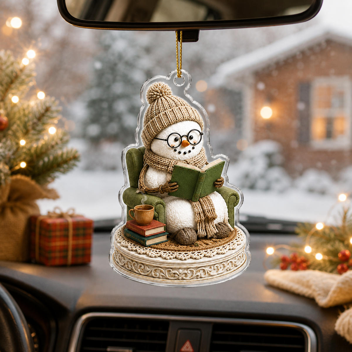 Snowman Hobbies Acrylic Reading
