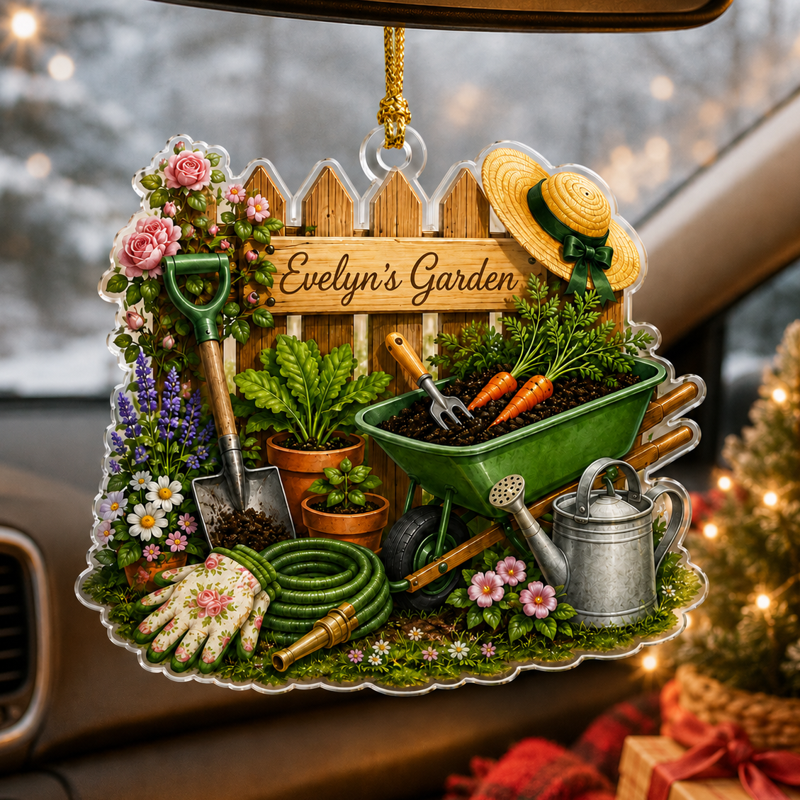 Custom Gardening Garden Cart Acrylic