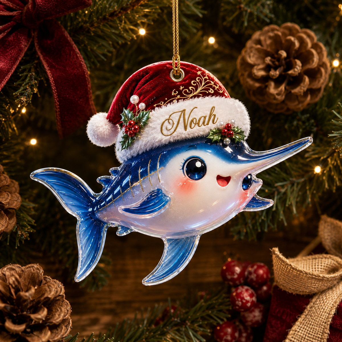 Animal With Santa Hat Swordfish
