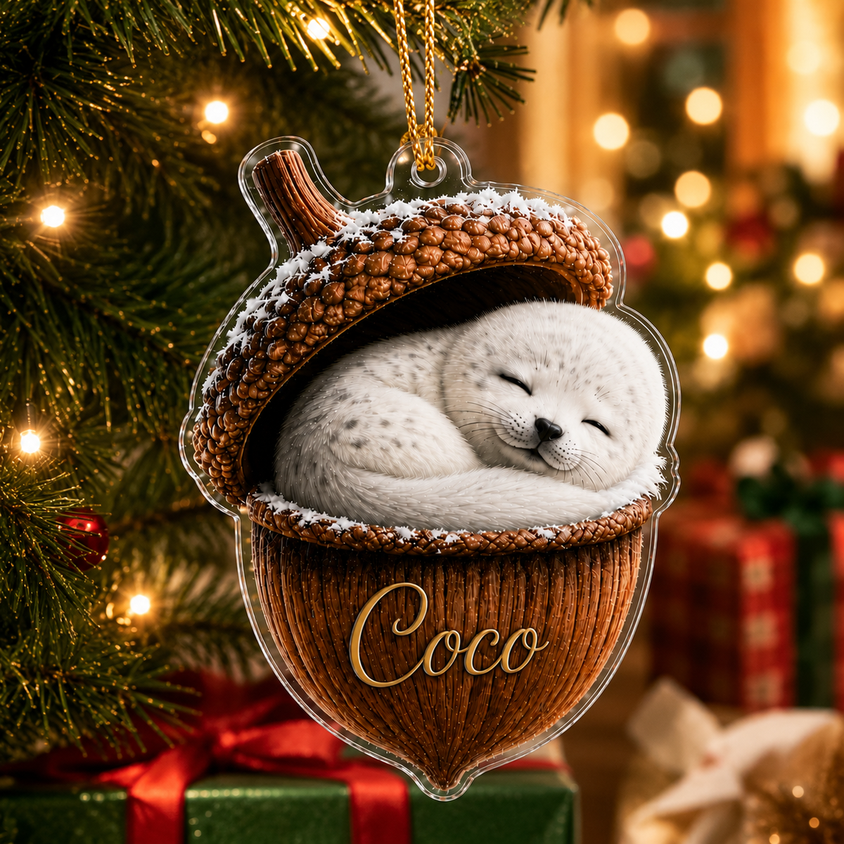 Animal Tree Decor Acrylic Baby Seal