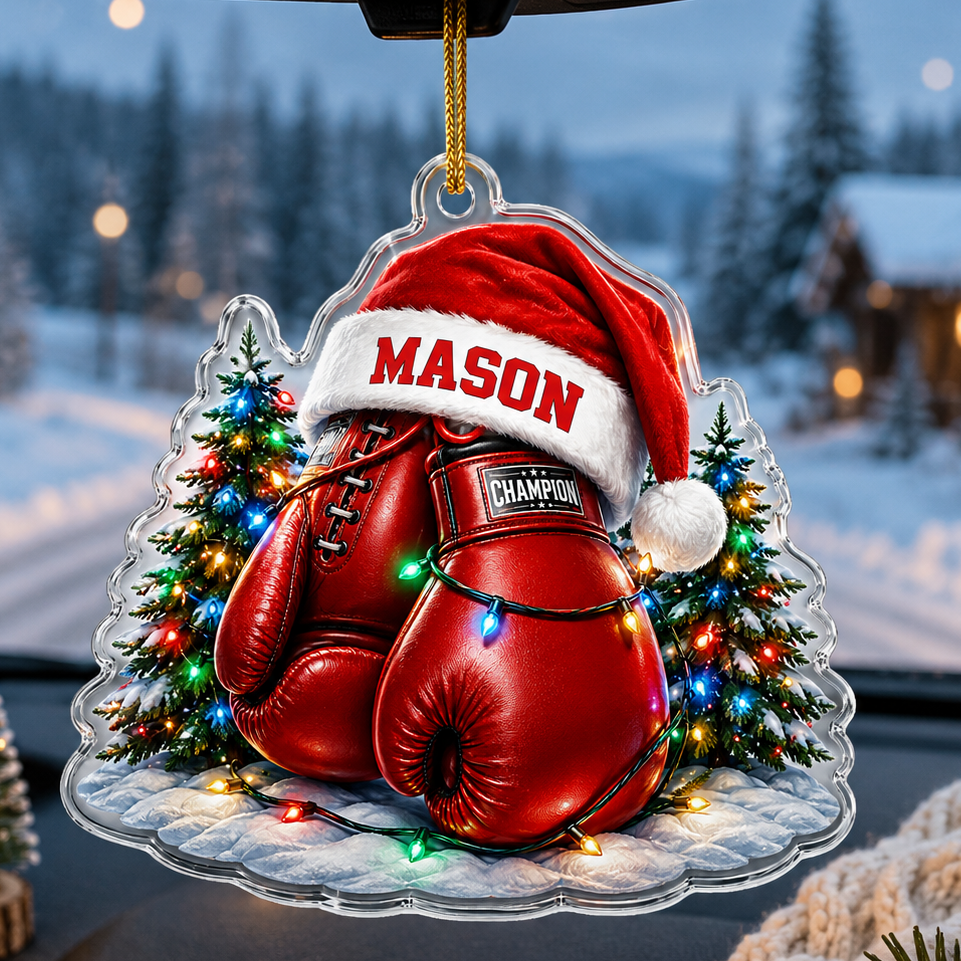 Custom Sports Christmas Acrylic - Boxing