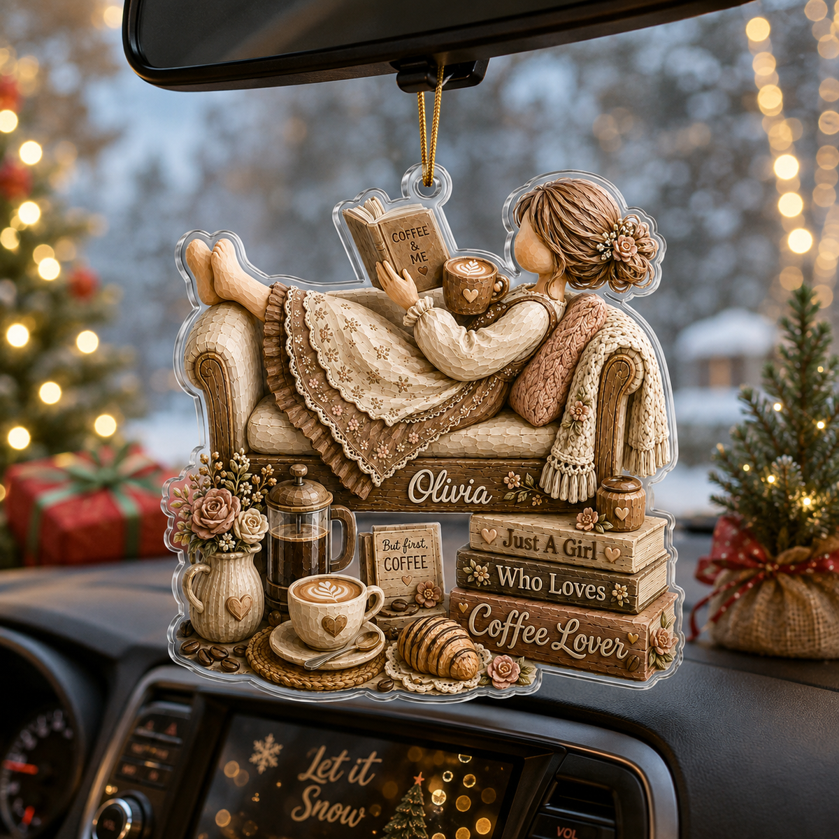 Personalized Just A Girl Hobby Coffee Lover