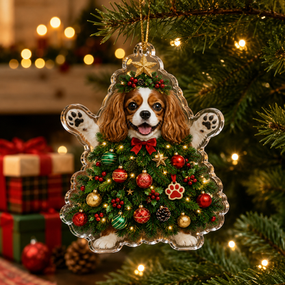 Dog Santa Tree Cavalier King Charles Spaniel