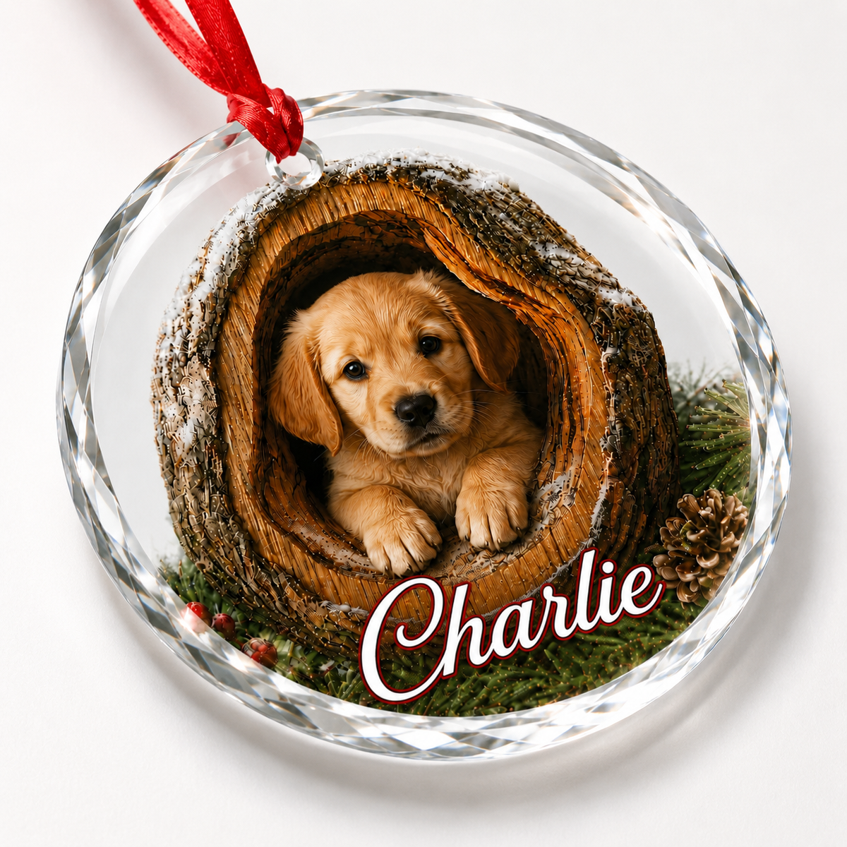 Glass ornament Animal Dog