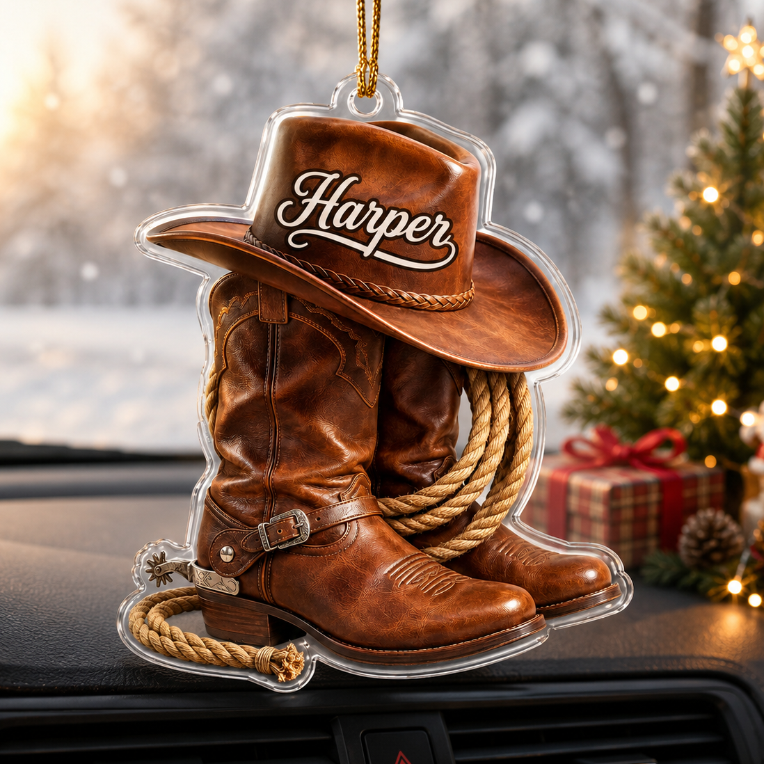 Personalized Boost Western Cowgirl Acrylic
