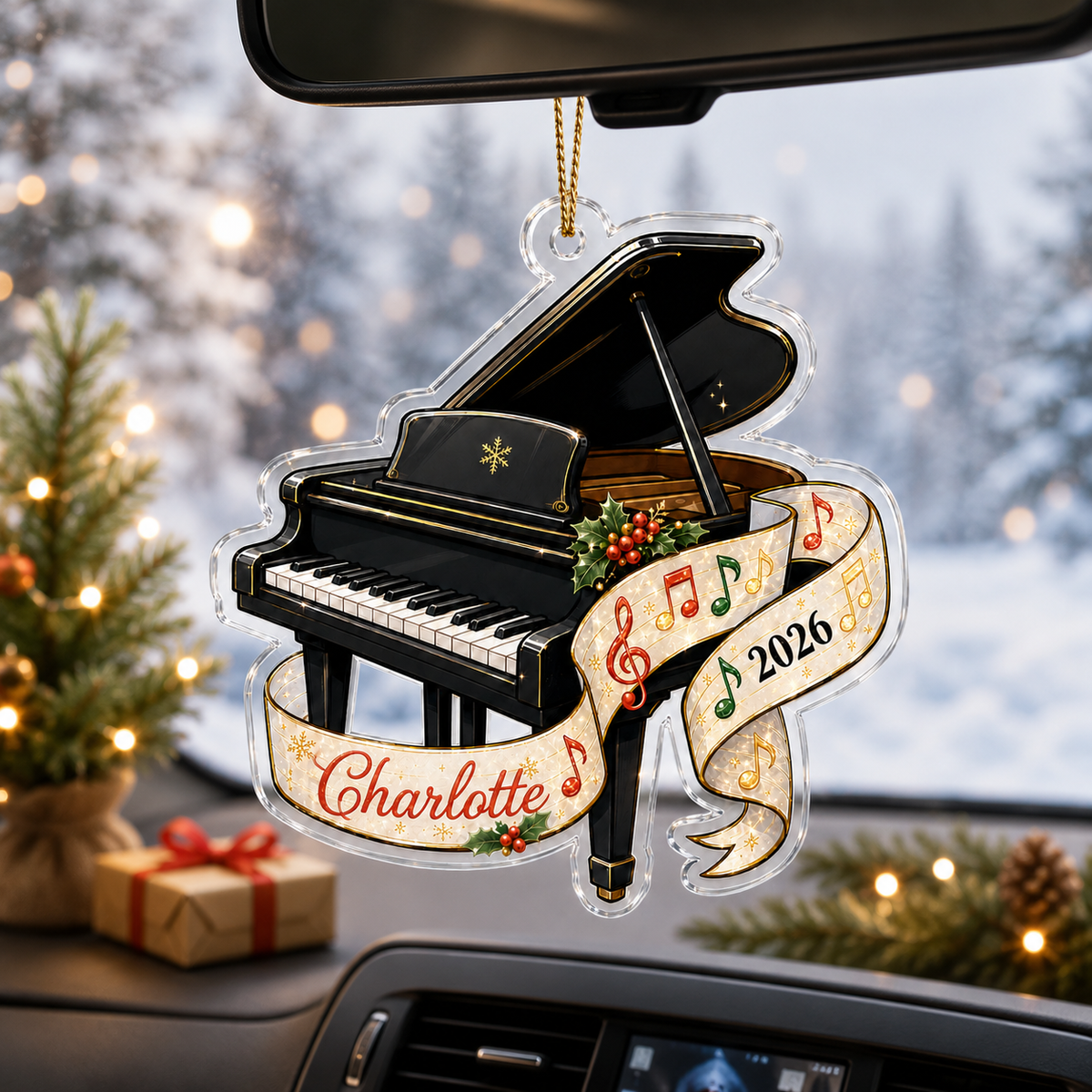 Piano Custome Name Acrylic Style 12