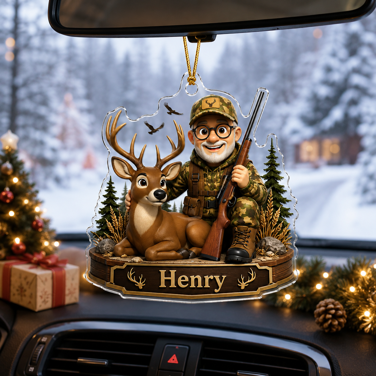 Personalized Hunting Woodland Deer Legacy Acrylic