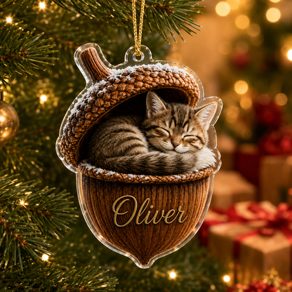 Animal Tree Decor Acrylic Cat