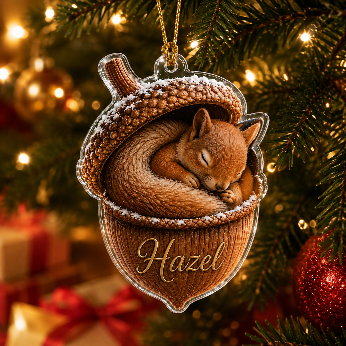 Animal Tree Decor Acrylic Squirrel