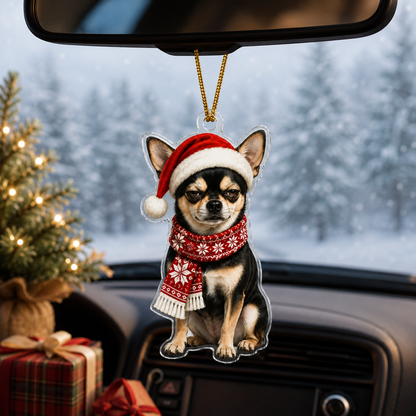 Dog Funny Christmas Chiahuahua