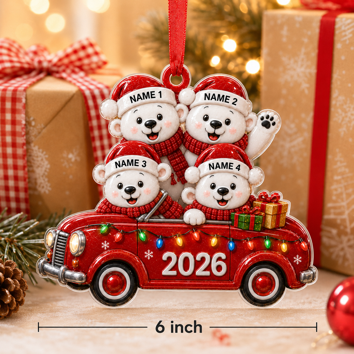 Custom Family Animal Car Bear