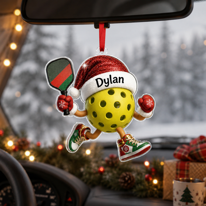 Sport Running Custome Name Acrylic Pickle Ball