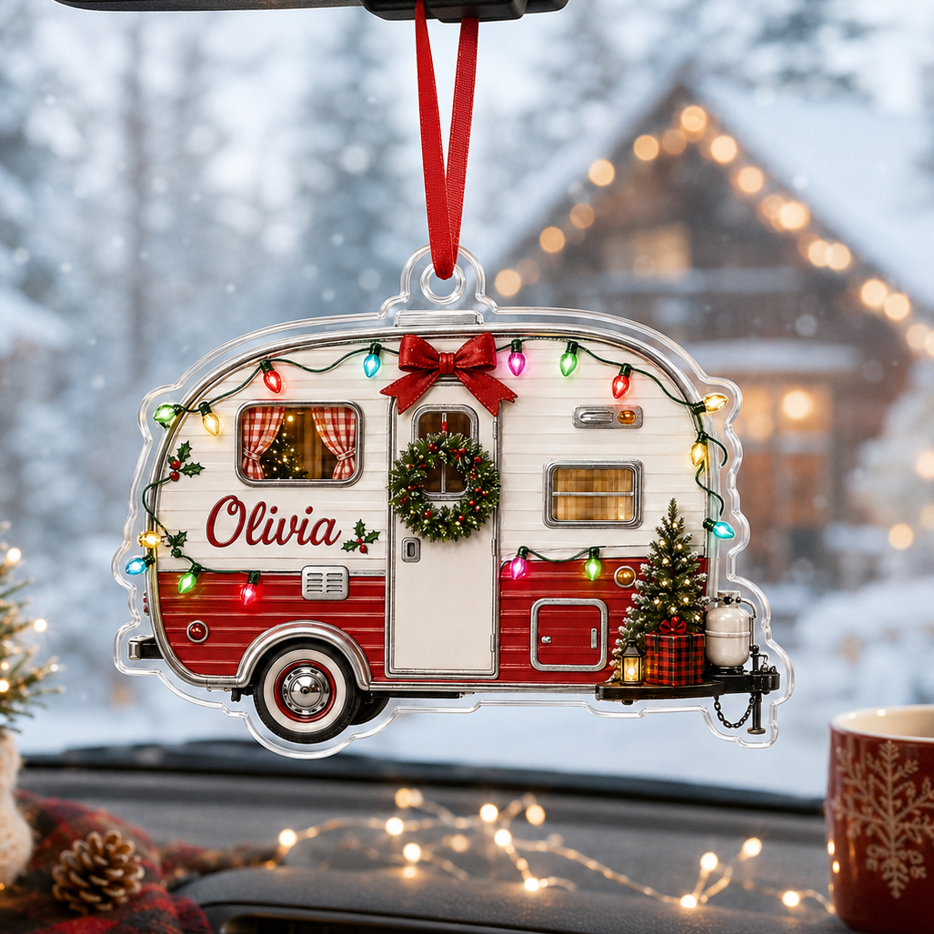 Camping Personalize Acrylic Cute Mobile Home