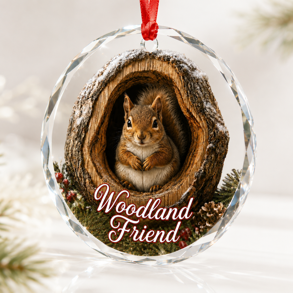 Glass ornament Animal Squirrel