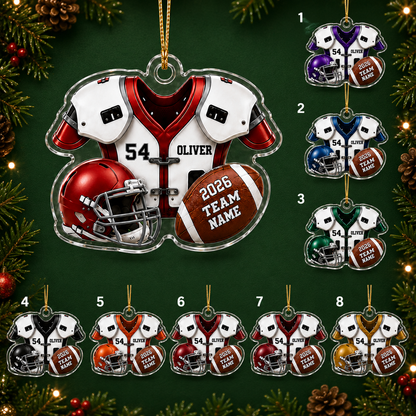 American Football Custome Name Acrylic Style 2