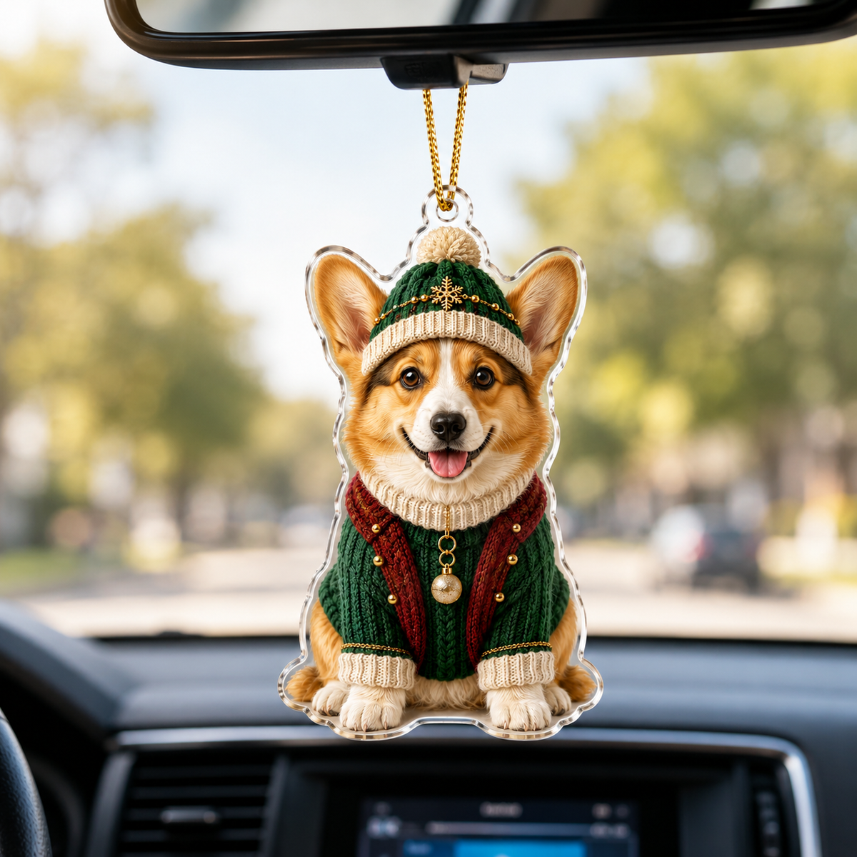 Dog Chrismast With Noel Sweater Corgi