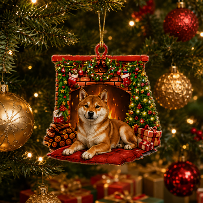 Dog Christmas Tree Shiba