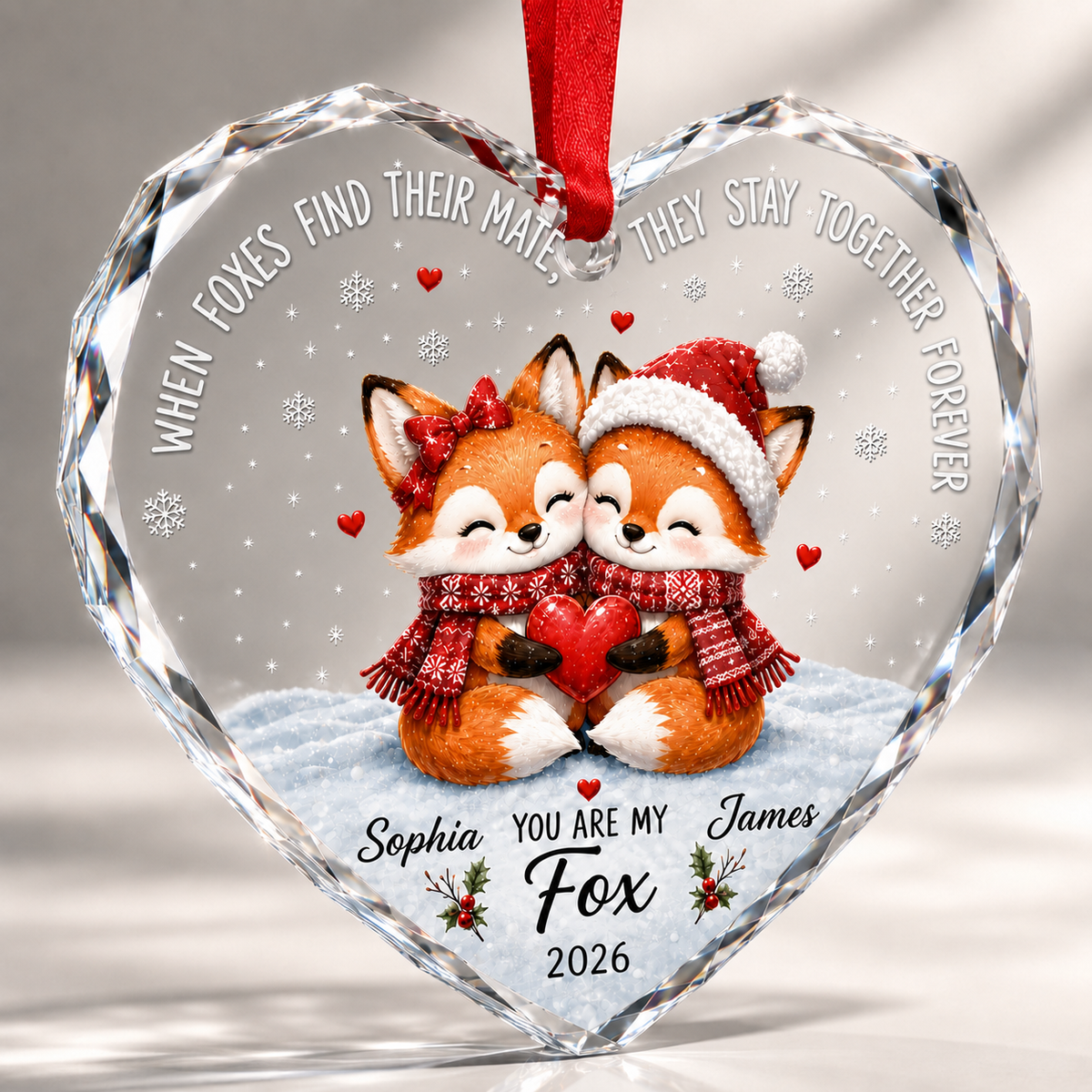 Custom Animal Couple Fox