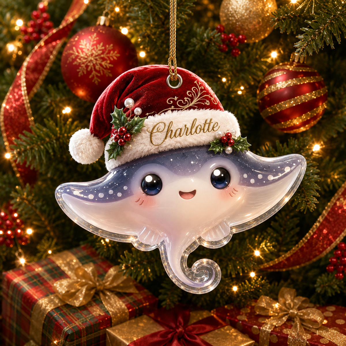 Animal With Santa Hat Stingray