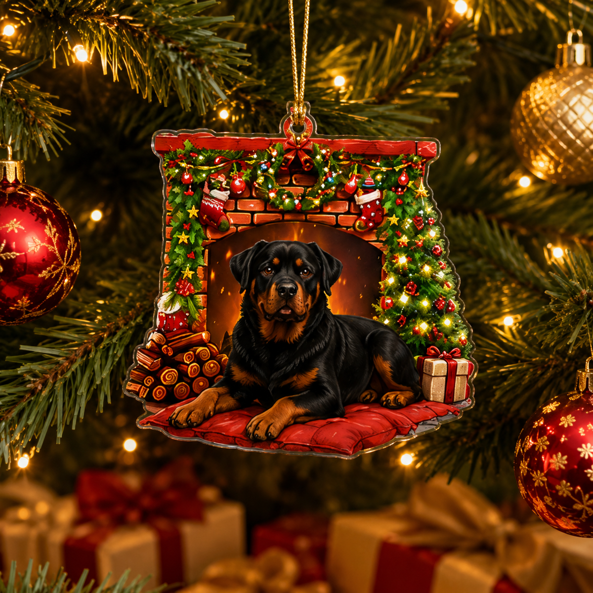 Dog Christmas Tree Rottweiler