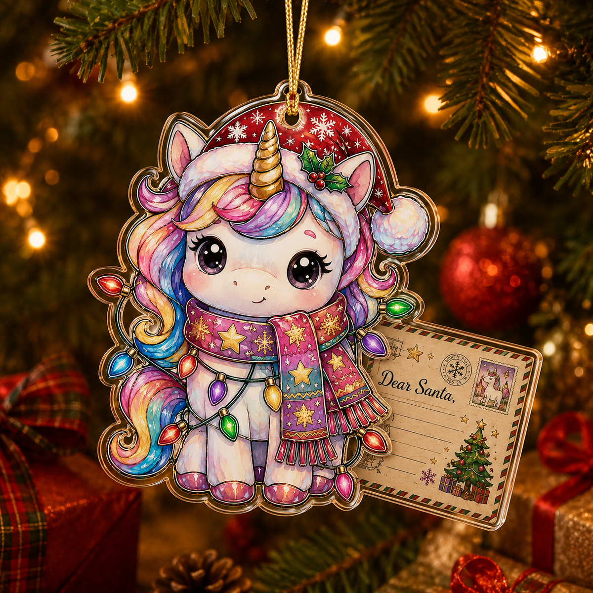 Animal With Christmas Led Unicorn