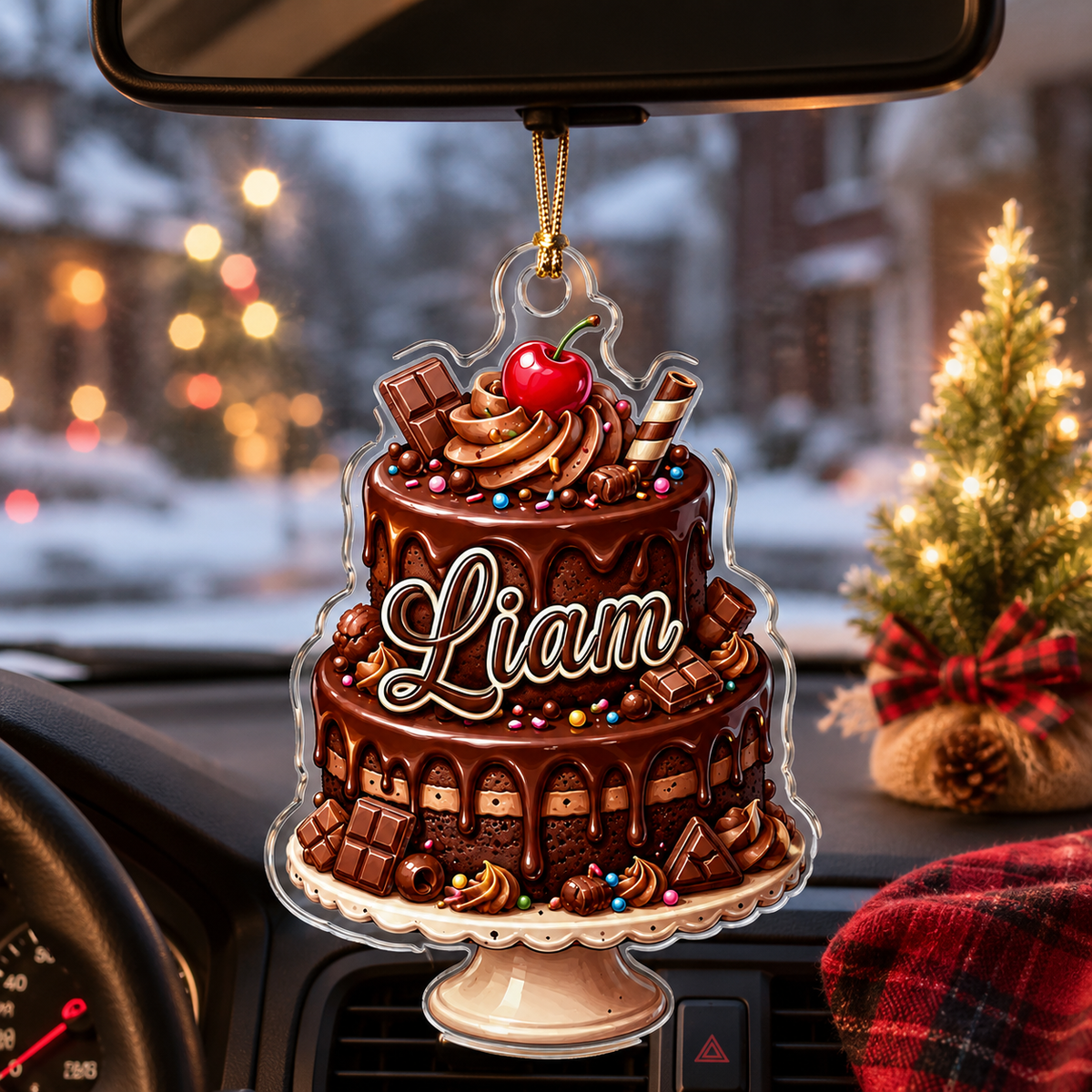 Custom Dessert Chocolate Cake Acrylic