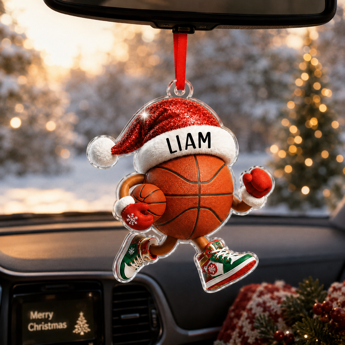 Sport Running Custome Name Acrylic Basketball