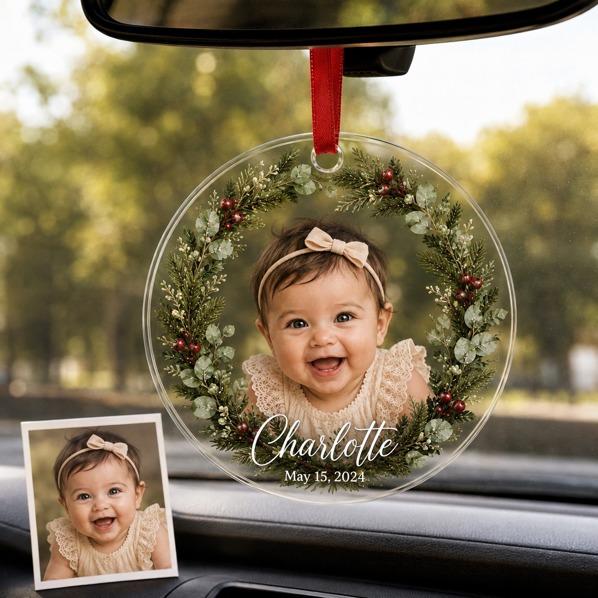 Baby Photo Wreath