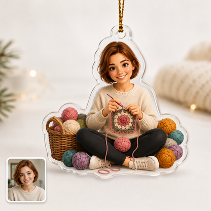Custom Photo Hobbies Acrylic - Crocheting