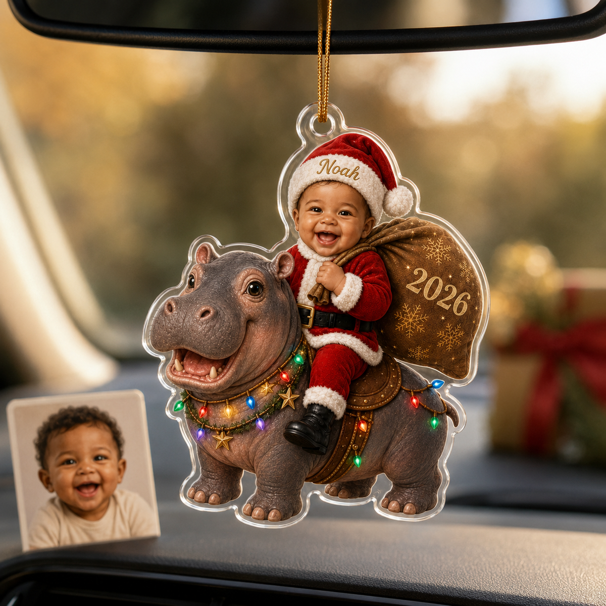 Custom Photo Baby Animal Hippopotamus