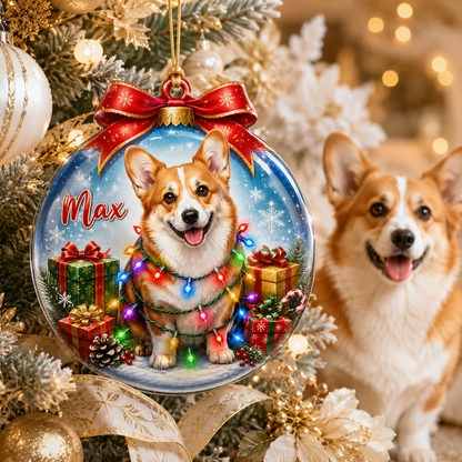 Custom Photo Dog Christmas Style 5